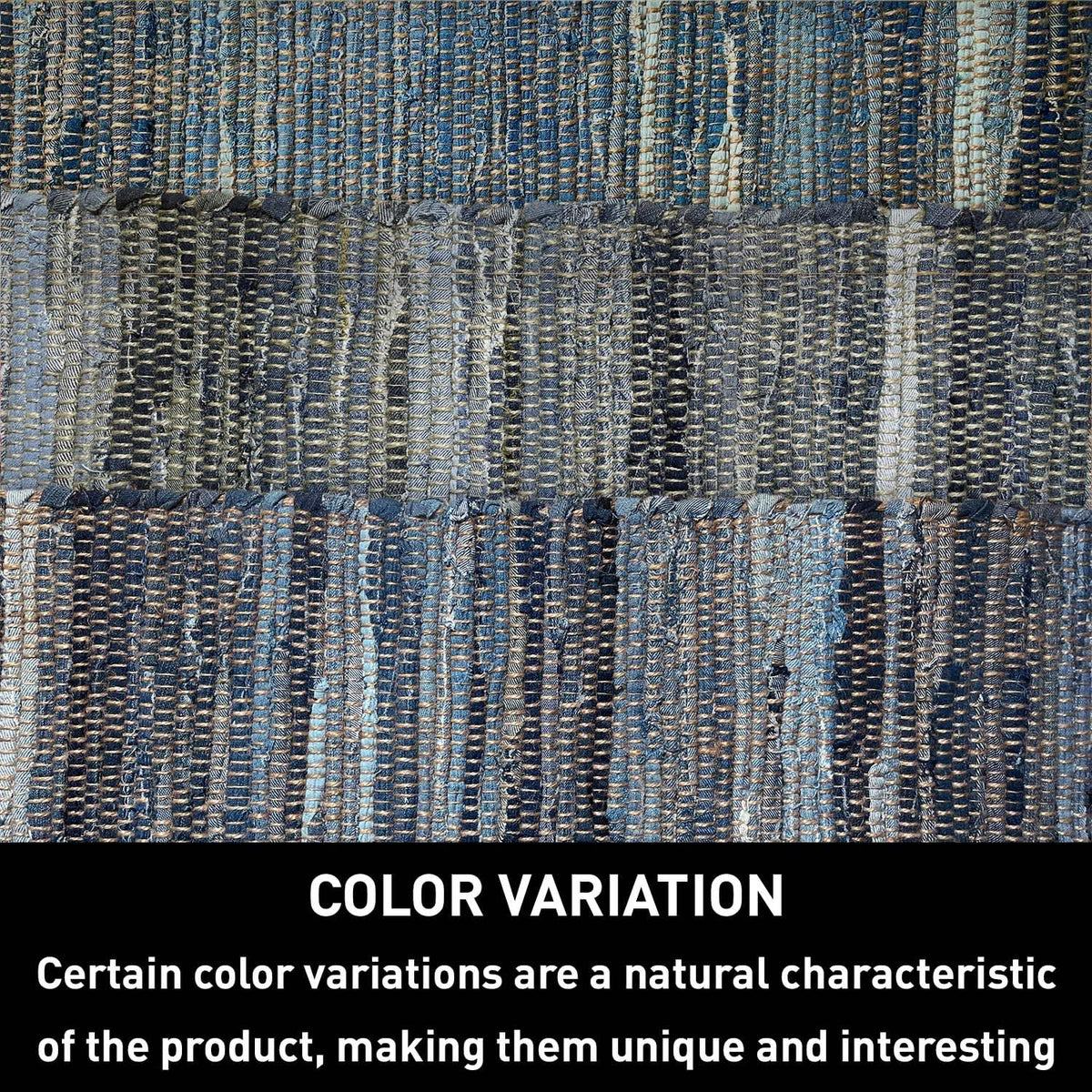 Denim Jute Rug - Denim Blue, 4'x6'
