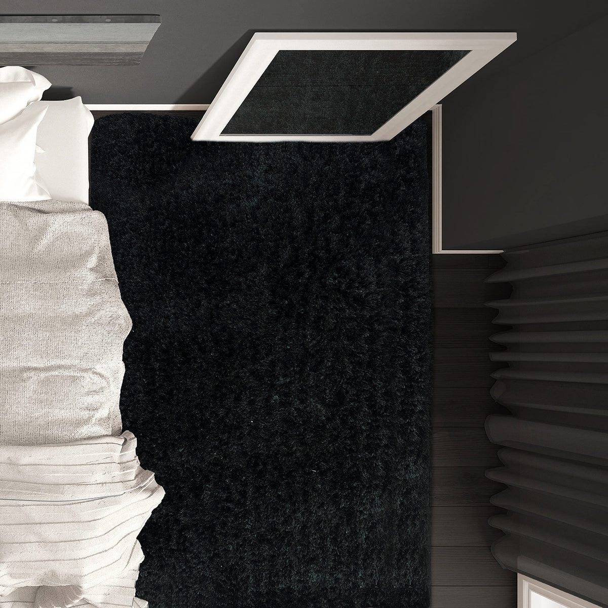Ultimate Shag-S - Black, 33''x57''