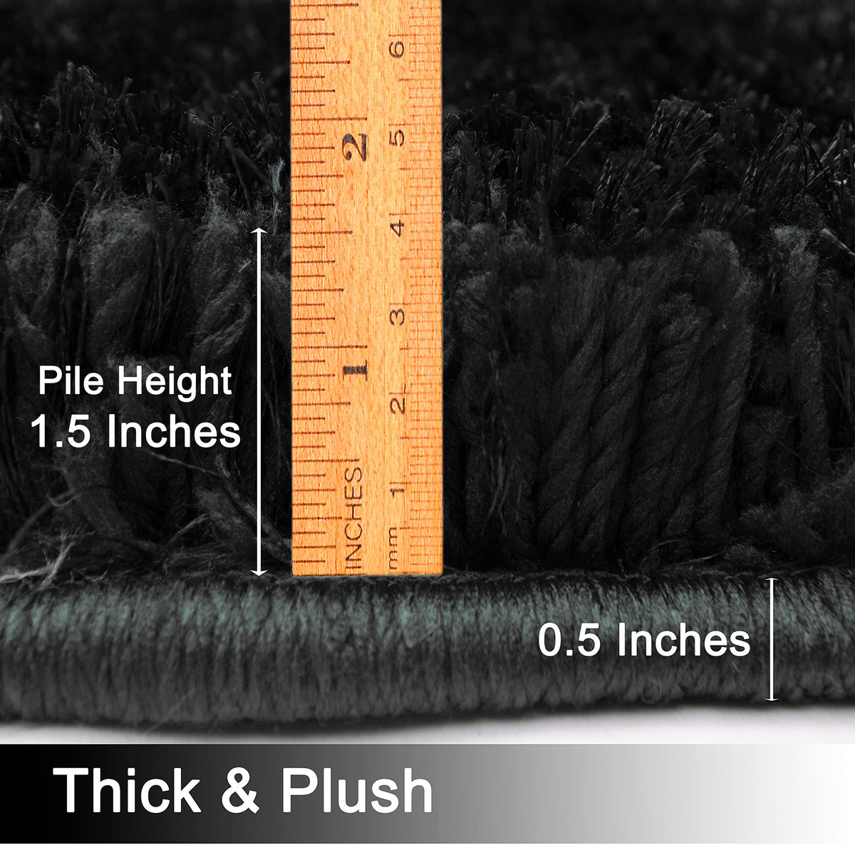 Ultimate Shag-S - Black, 33''x57''