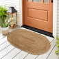 Jute Braid Oval Rug - Natural Jute, 18''x30''