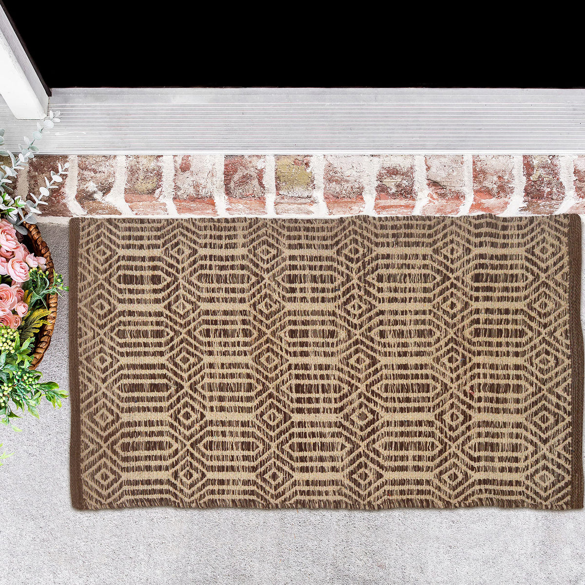 Cairo Rug - Brown/Ivory, 2'x3'