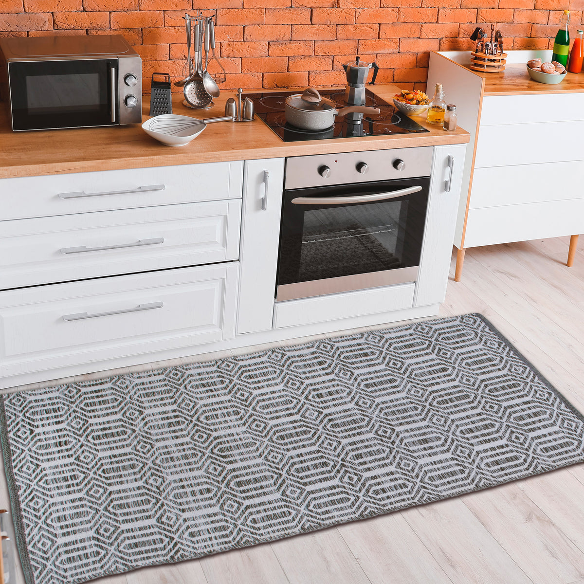 Cairo Runner - Sage Gray/Ivory, 2'x5'