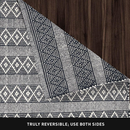 Morocco Rug - Black/Ivory, 2'x3'