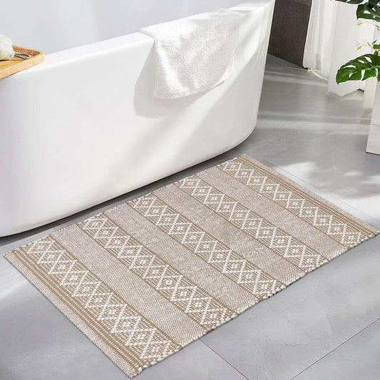 Morocco Rug - Beige/White, 2'x3'