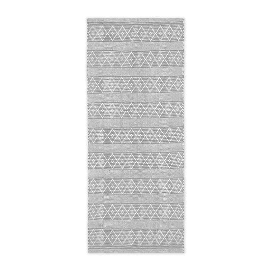 MOROCCO RUNNER RUG, GREY-WHITE, 2' x5'.