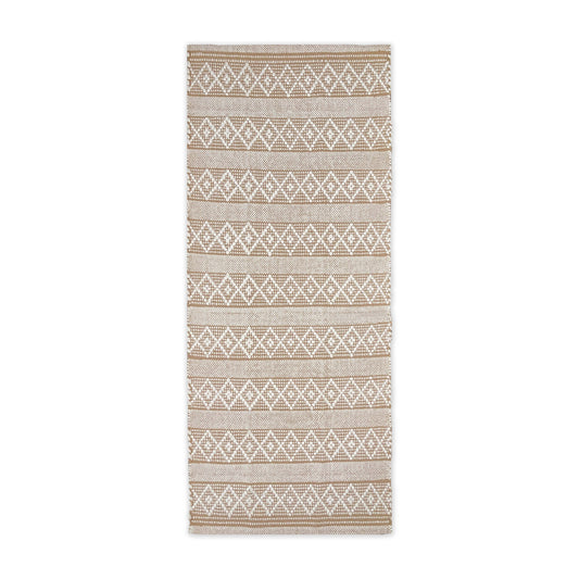 MOROCCO RUNNER RUG, BEIGE-WHITE, 2' x5'.