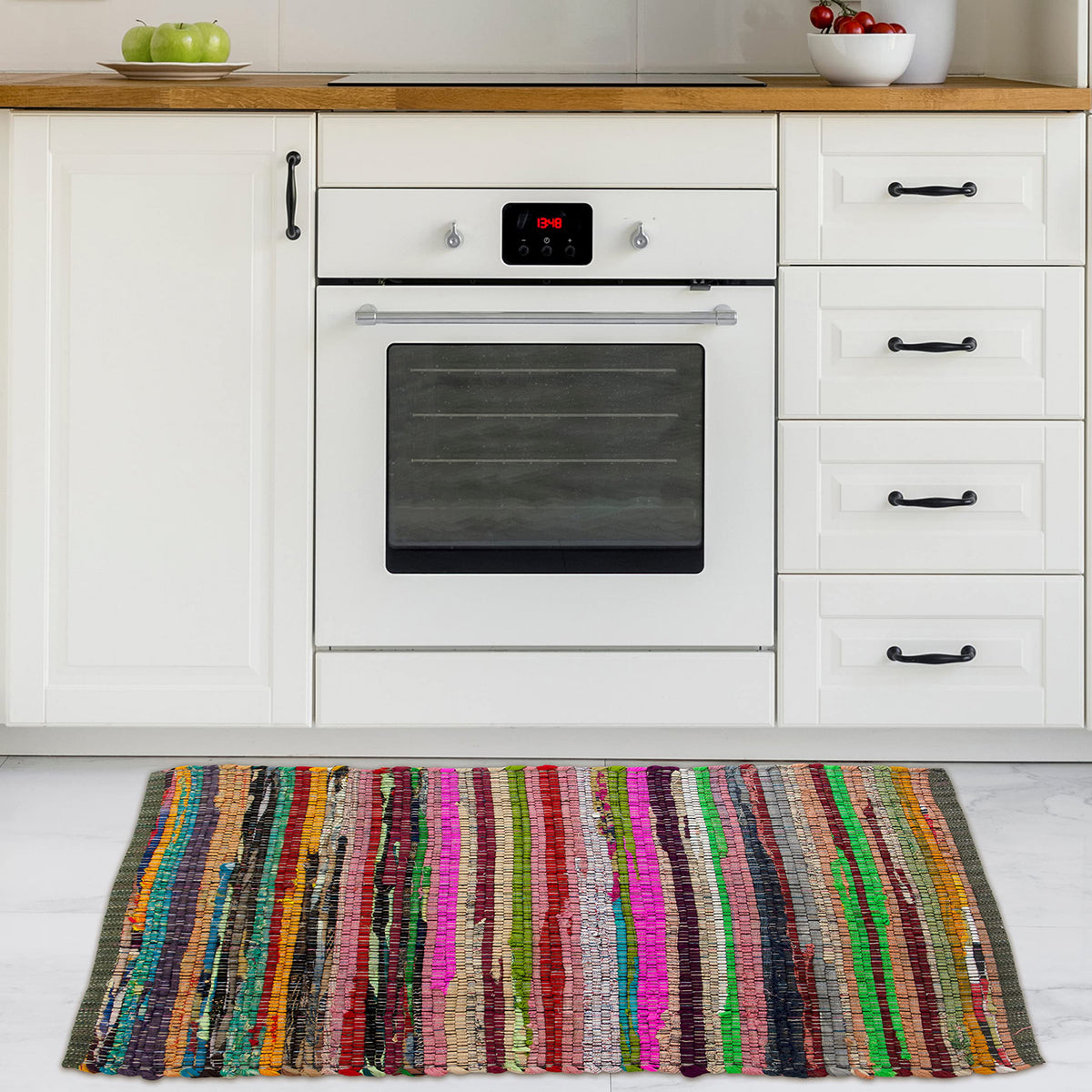 Rainbow Multi Chindi Rug - Multi, 24"x36"