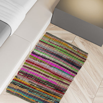 Rainbow Multi Chindi Rug - Multi, 24"x36"