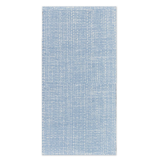 WAFFLE RUNNER, BLUE-WHITE, 2' x5'.