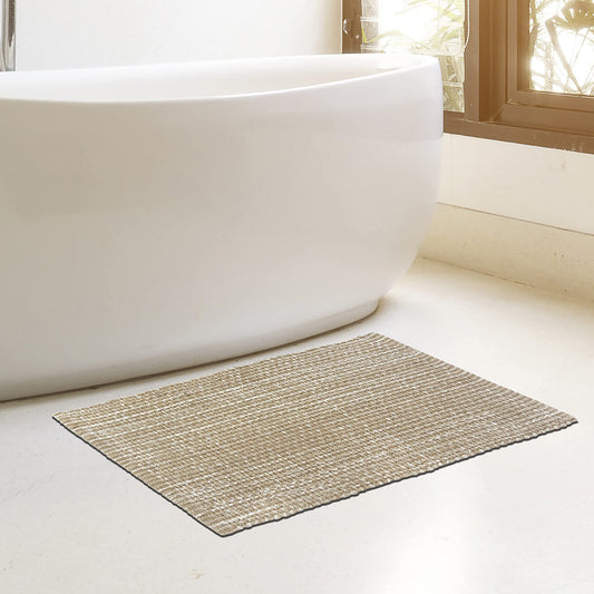 Waffle Rug - Beige/White, 21"x34"