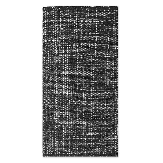 WAFFLE RUNNER, BLACK-WHITE, 2' x5'.