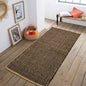 Black Cotton Chindi W. Jute Runner - Black/Jute, 2'x5'