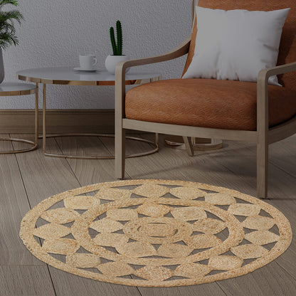 Felix Braid Round Rug - Natural Jute, 36" Rnd.
