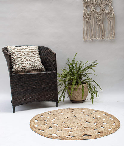 Felix Braid Round Rug - Natural Jute, 36" Rnd.