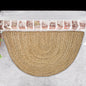 BRAIDED JUTE SEMICIRCLE RUG, NATURAL JUTE, 24''x36''