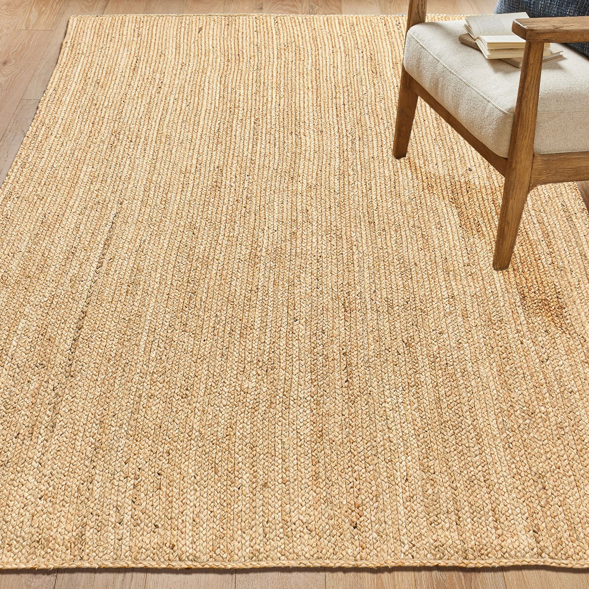 BRAIDED JUTE RECTANGLE RUG, NATURAL JUTE, 9'x12'