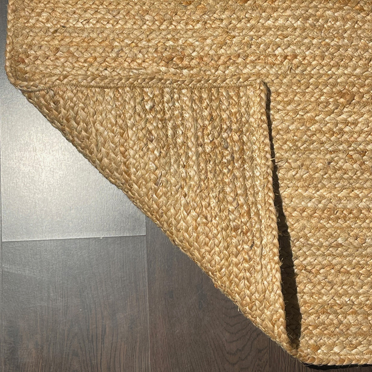 BRAIDED JUTE RECTANGLE RUG, NATURAL JUTE, 8'x10'