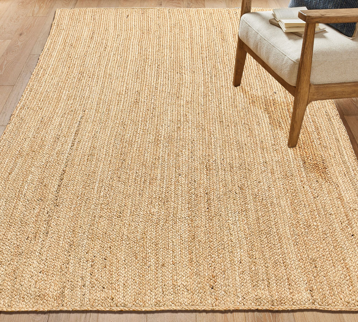 BRAIDED JUTE RECTANGLE RUG, NATURAL JUTE, 8'x10'