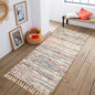 WHITE MULTI CHINDI RUNNER, MULTI, 2' x 7'.