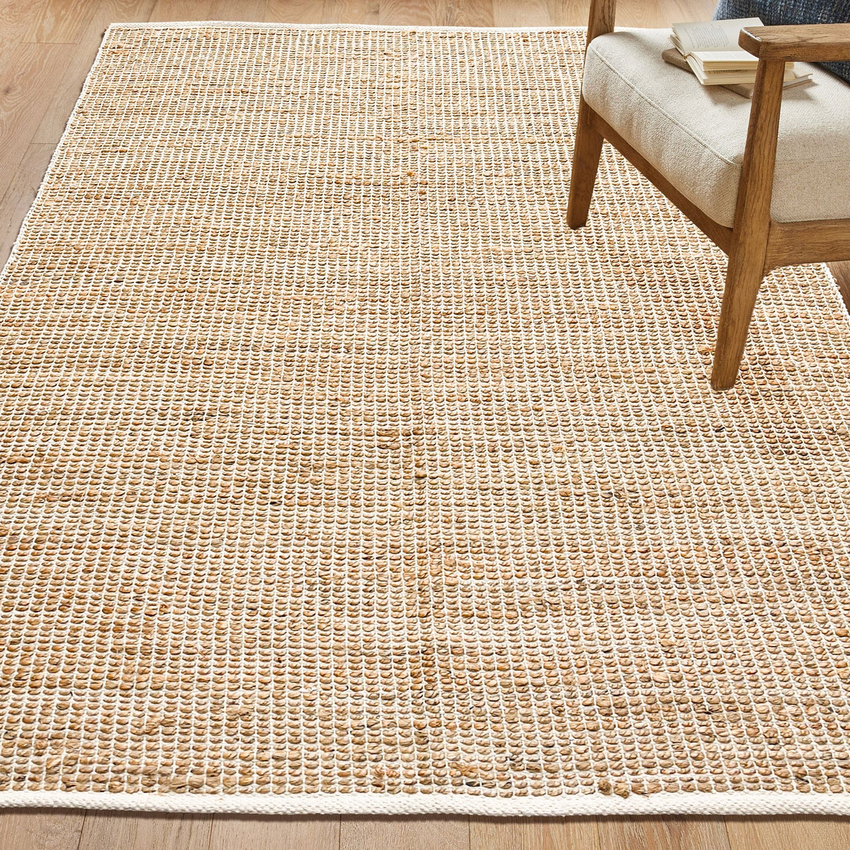 Monterey Jute/Cotton Rug-Natural Jute/Ivory-8'x10'