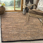 Monterey Jute/Cotton Rug-Natural Jute/Black-3'x5'