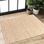 Jute Chindi Rug-Natural Jute-2'x3'.