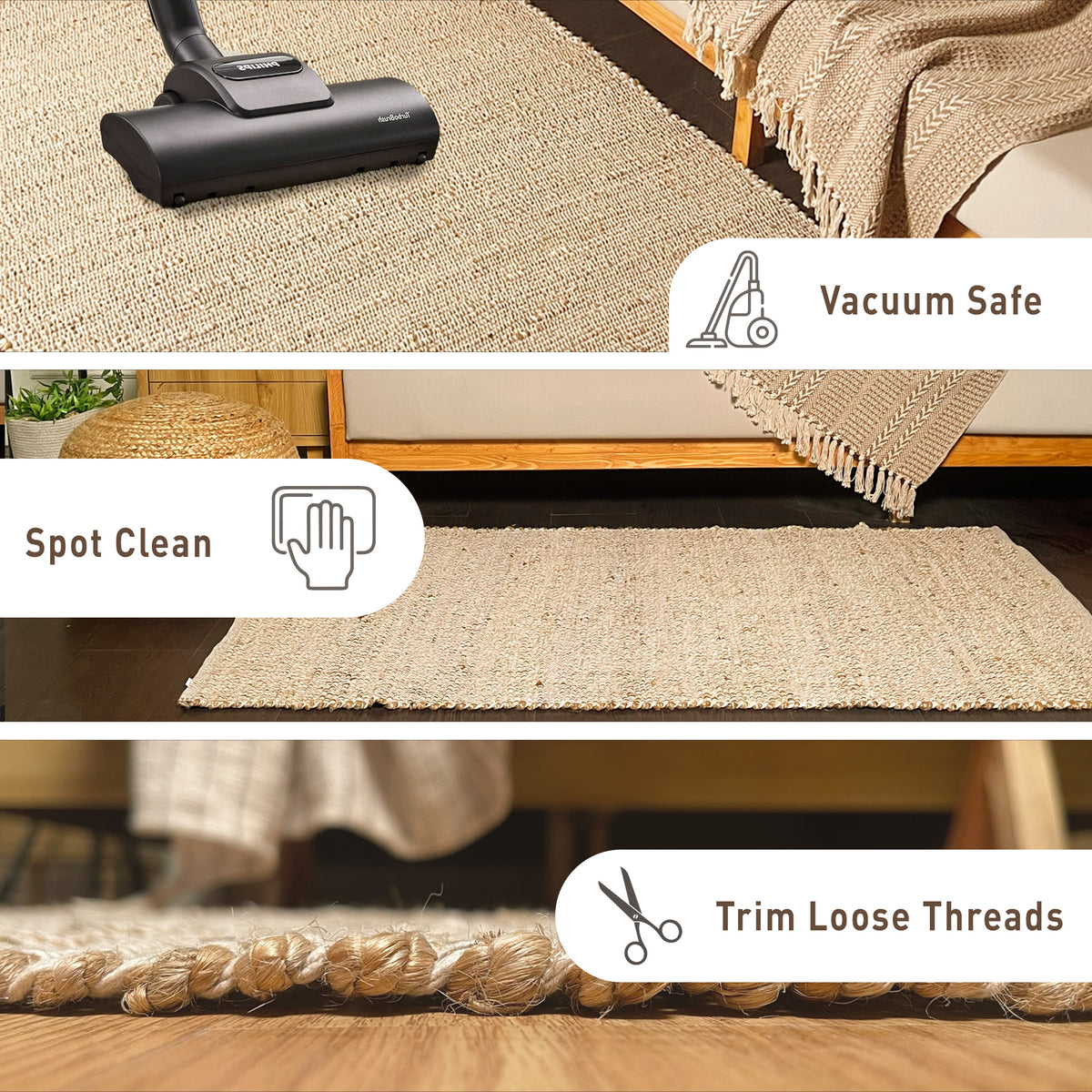 Jute Chindi Rug-Natural Jute-9'x12'.