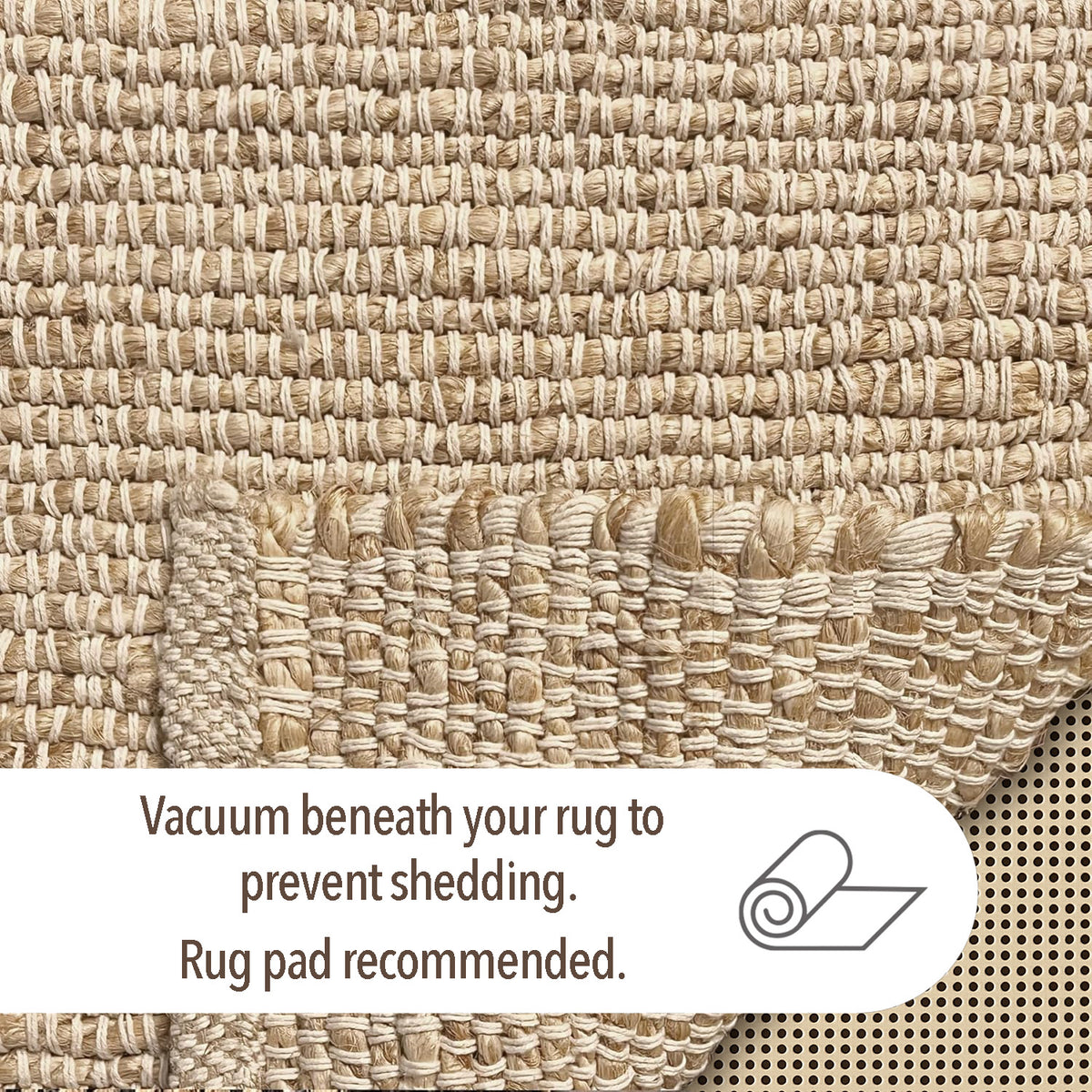 Jute Chindi Rug-Natural Jute-9'x12'.