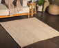 Jute Chindi Rug-Natural Jute-4'x4' Square.