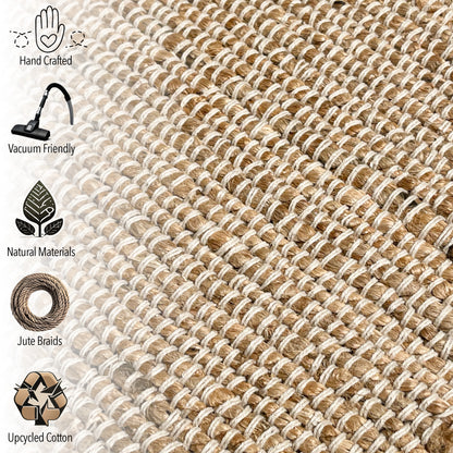 Jute Chindi Runner-Natural Jute-2'x5'.