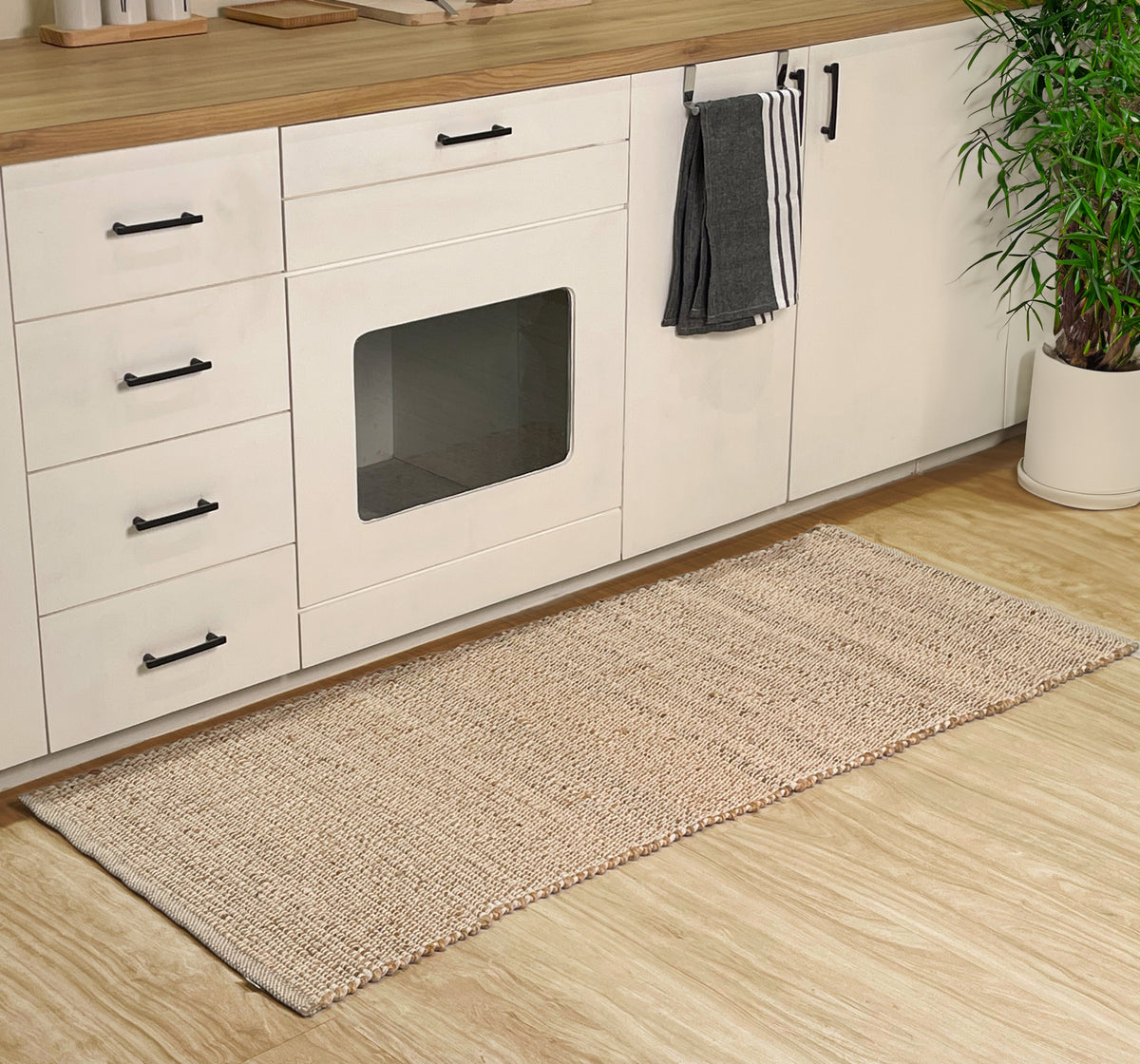 Jute Chindi Runner-Natural Jute-2'x5'.
