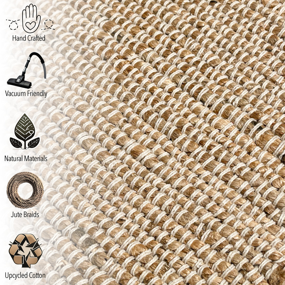 Jute Chindi Runner-Natural Jute-2.5'x8'.