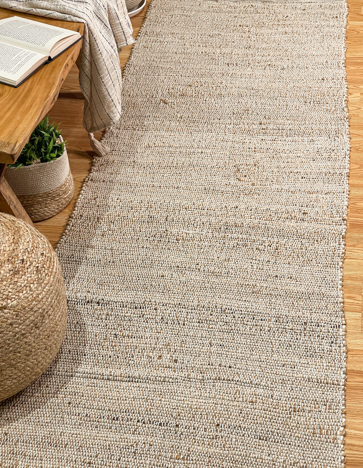 Jute Chindi Runner-Natural Jute-2.5'x8'.
