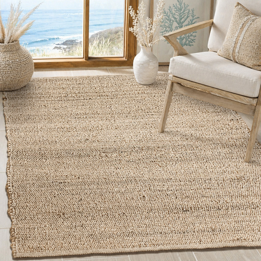 Jute Chindi Rug-Natural Jute-4'x6'.