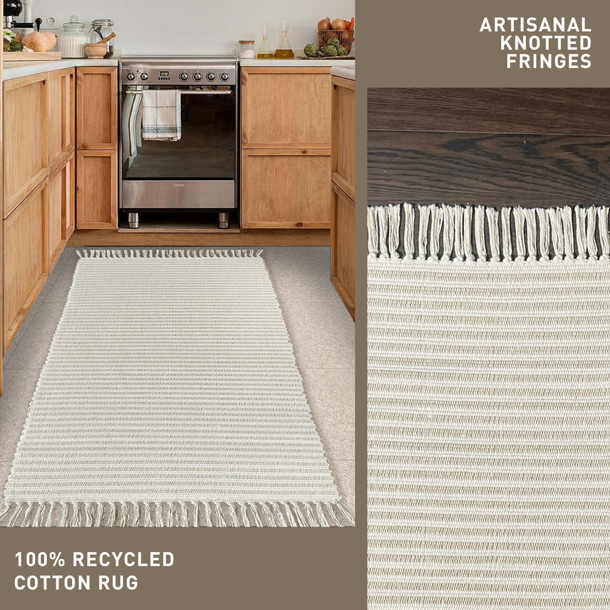 Providence Rugs Providence Stripe Rug - Beige/Ivory, 2'x6' – Chardin Home