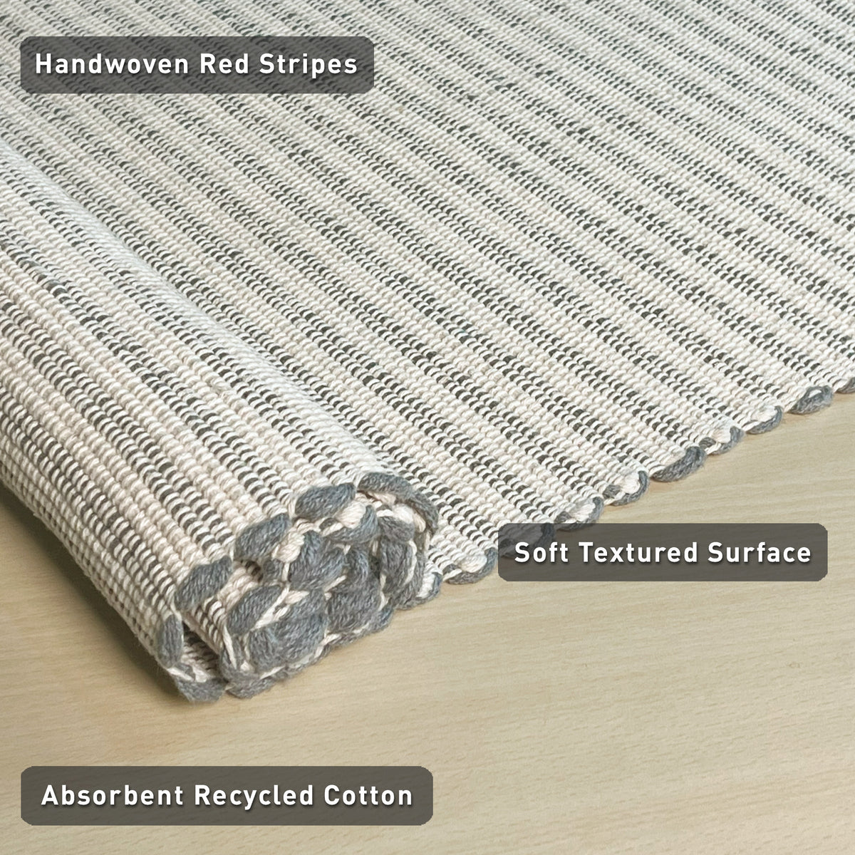 Providence Rugs Providence Stripe Rug - Grey/Ivory, 2'x6' – Chardin Home