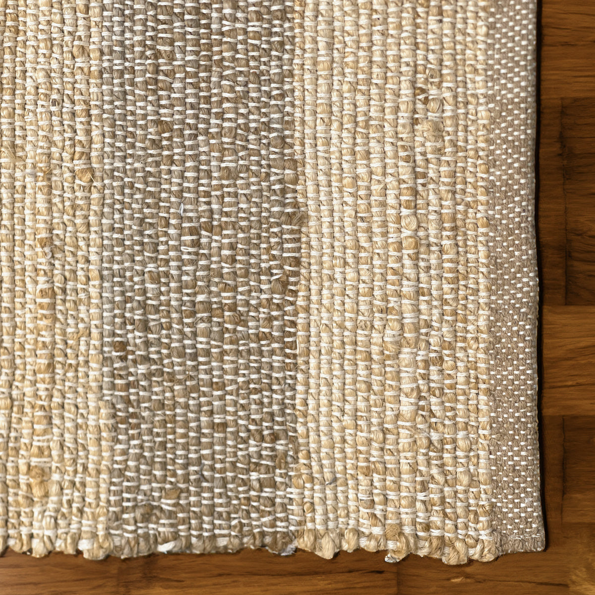 Natural Jute Stripe Runner-Natural Jute-2'x5'.