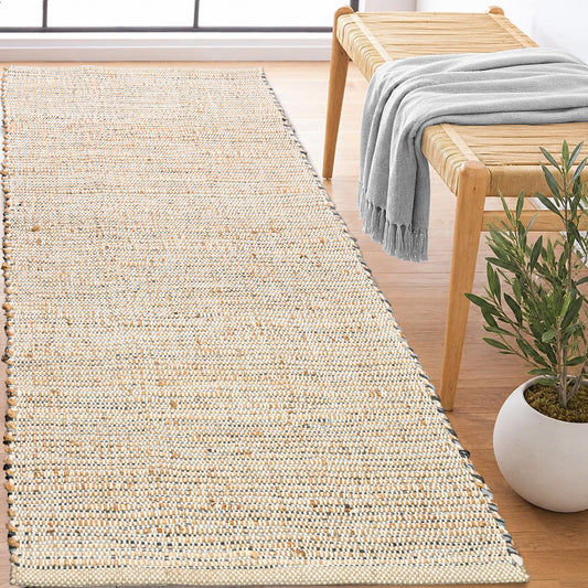 Jute Chindi Rug-Natural Jute-Greys-2'x5'.