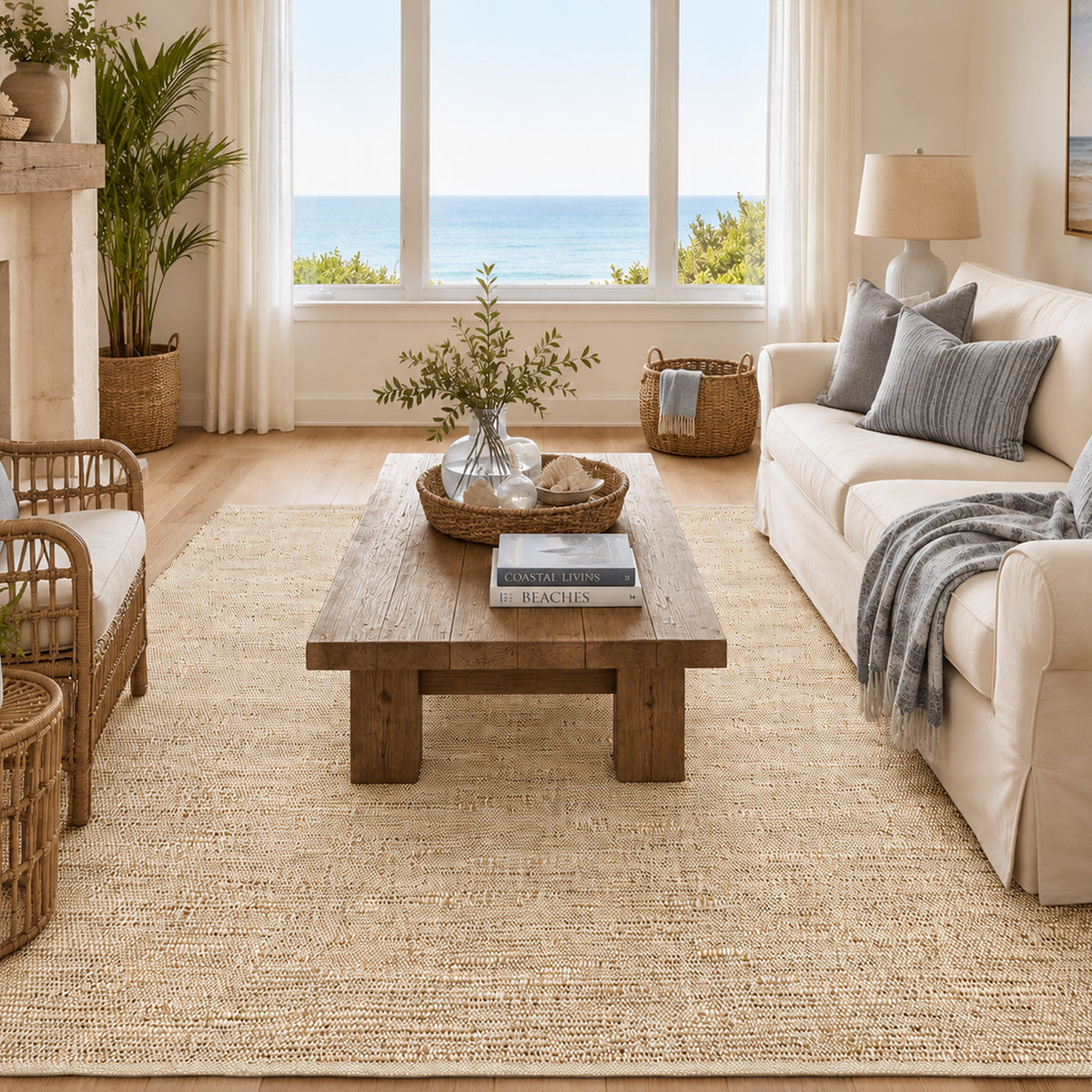Jute Chindi Rug-Natural Jute-Greys-8'x10'.