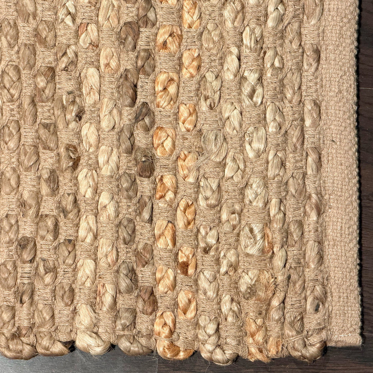 Jute Boucle Rug-Natural Jute-Beige-2'x6'.