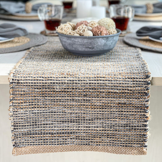 Ombre Table Runner - Natural/Gray, 13''x72''