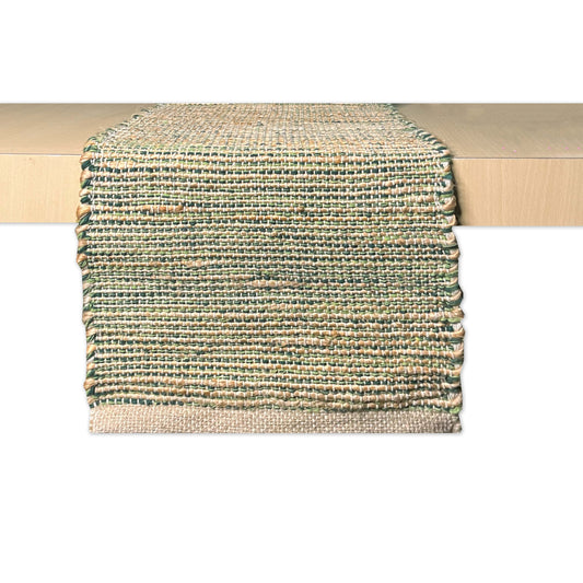 OMBRE TABLE RUNNER, NATURAL GREEN, 13" x 72"