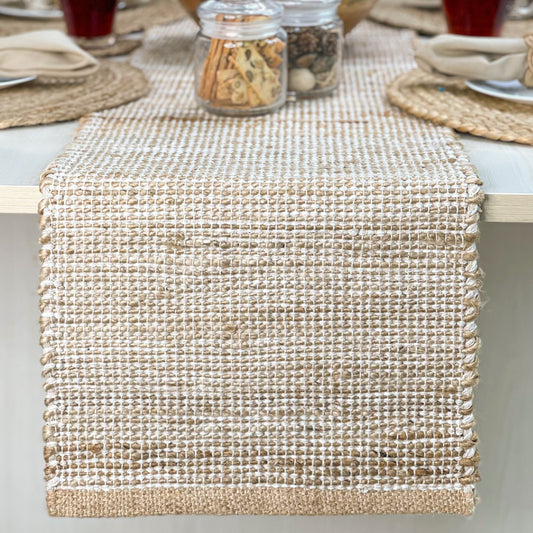 Ombre Table Runner - Natural/Ivory, 13''x72''