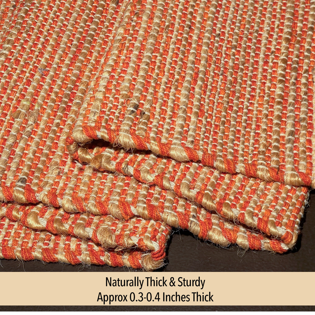 OMBRE TABLE RUNNER, NATURAL-RUST, 13''x90''.