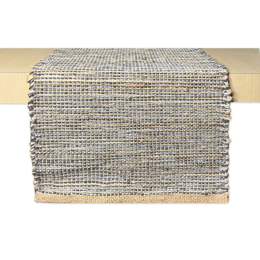 OMBRE TABLE RUNNER, NATURAL-GRAY, 13''x108''.