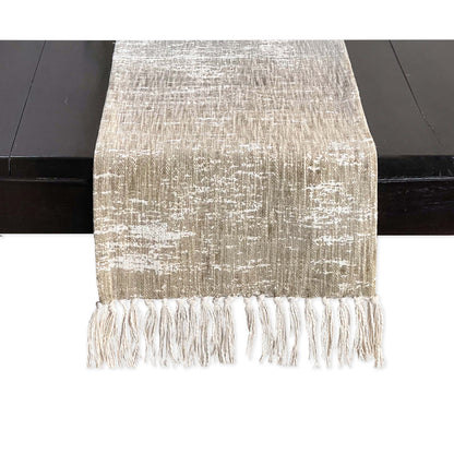 SUNSET TABLE RUNNER, GREY-BEIGE, 14''x72''