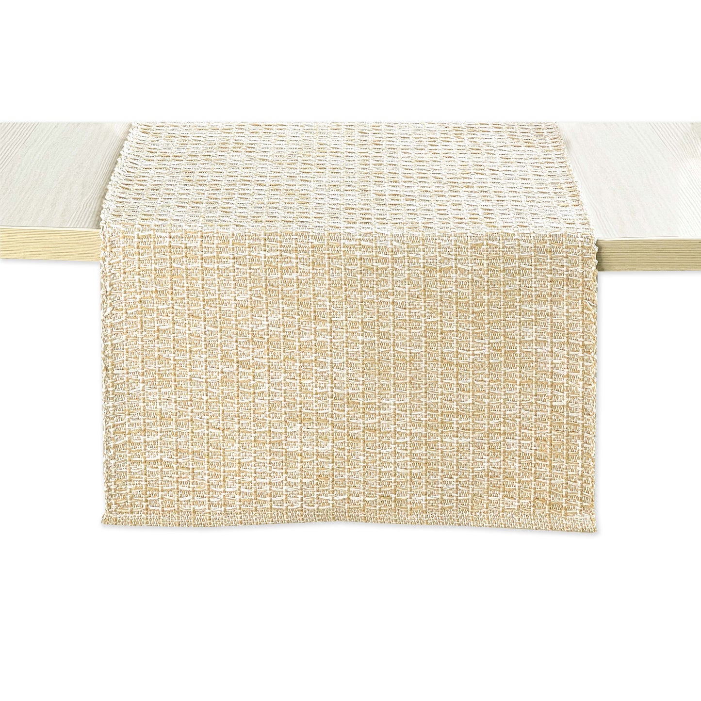 HONEYCOMB TABLE RUNNER, Beige, 13''x72''.