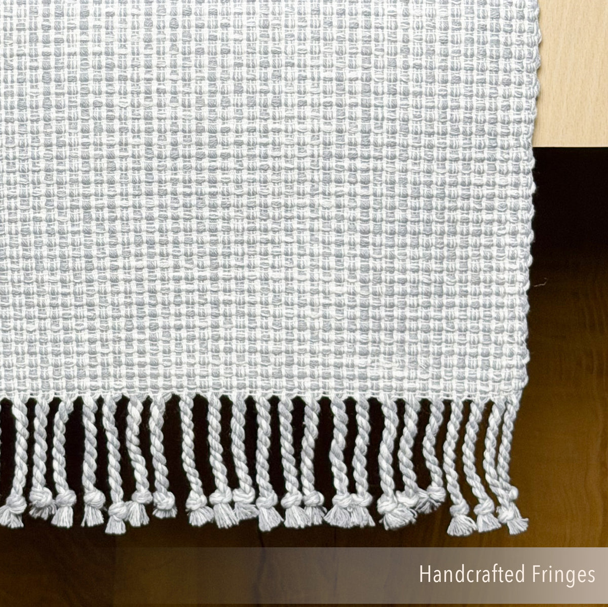 PEBBLE TABLE RUNNER- GREYS, 13''x72''