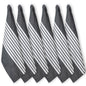 KITCHEN TOWEL SET OF 6 CENTER STRIPES, 18''x28'',BLACK-WHITE