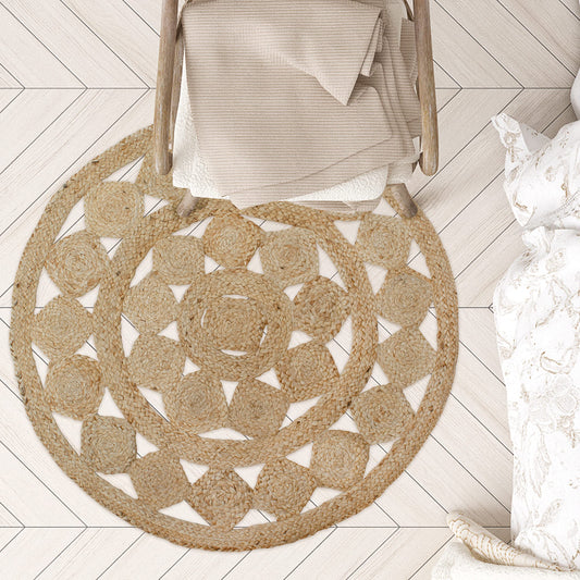 Felix Braid Round Rug - Natural Jute, 36" Rnd.